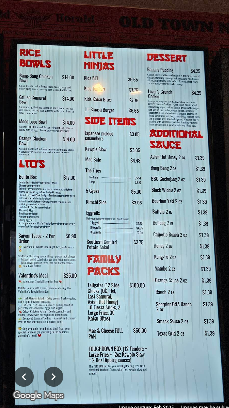 Bang Bang Chicken Bowl